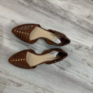 JESSICA SIMPSON— Brown Studded Flats, women’s size 8.5